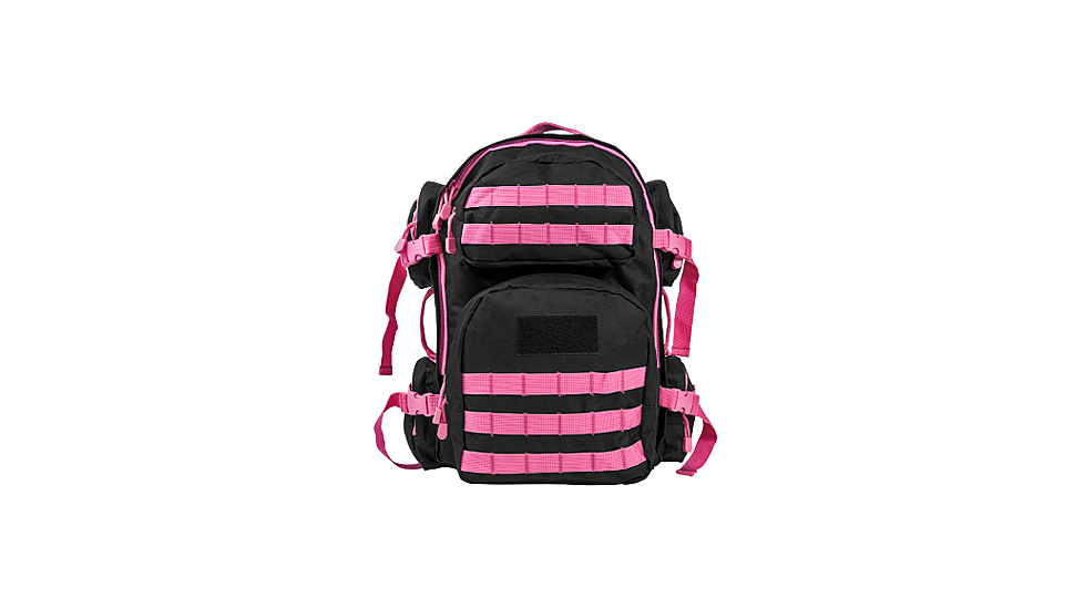 VISM Tactical Backpack, Black w/ Pink Trim CBPK2911