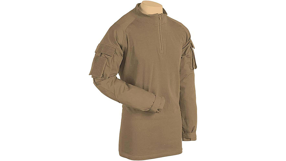Voodoo Tactical Combat Shirt w/ Zipper - Mens, Coyote, Extra Large, 01-9582007096