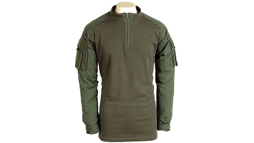 Voodoo Tactical Combat Shirt With Zipper - Mens, Olive Drab, 2XL, 01-9582004097
