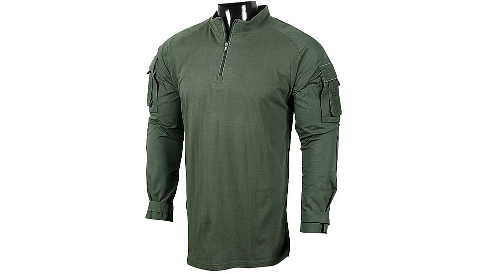 Voodoo Tactical Combat Shirt w/ Zipper - Mens, OD Green, 2XL, 01-9582004097