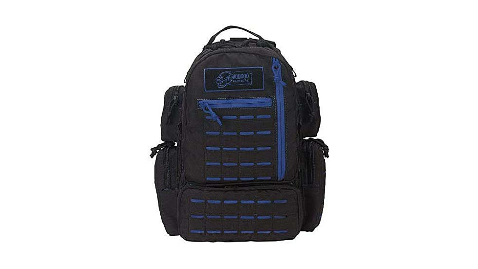 Voodoo Tactical Mini Tobago Pack w/Die Cut MOLLE, Black/Blue, 15-0058136000