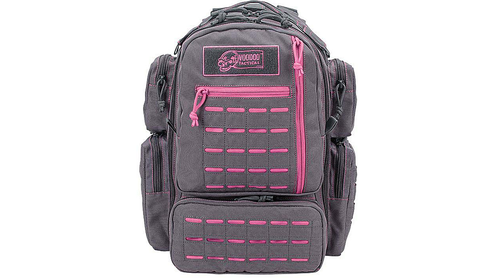 Voodoo Tactical Mini Tobago Pack w/Die Cut MOLLE, Gray/Pink, 15-0058114000
