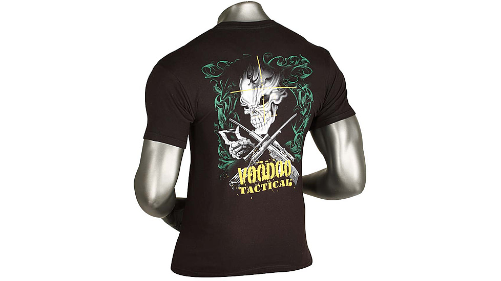Voodoo Tactical Short Sleeve T-Shirt Skull - Mens, Black, Medium, 20-9139001093