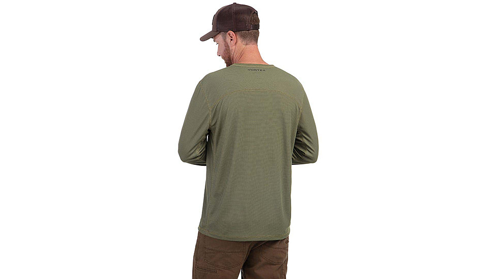 Vortex 3 Peaks LS Performance Grid Shirt - Mens, Deep Lichen, XL, 222-60-DBAXL