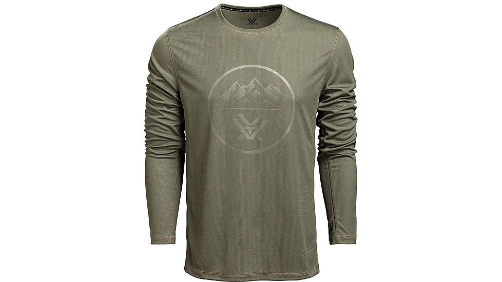 Vortex 3 Peaks LS Performance Grid Shirt - Mens, Deep Lichen, XL, 222-60-DBAXL