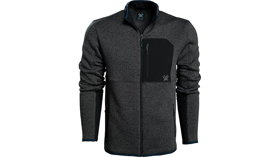 Vortex Anchor Point Fleece Full Zip - Mens, Grey Heather, Extra Large, 220-25-GHTXL