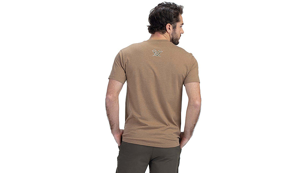 Vortex Camo Logo Short Sleeve T-Shirts - Mens, Coyote Heather, XL, 120-15-CHEXL