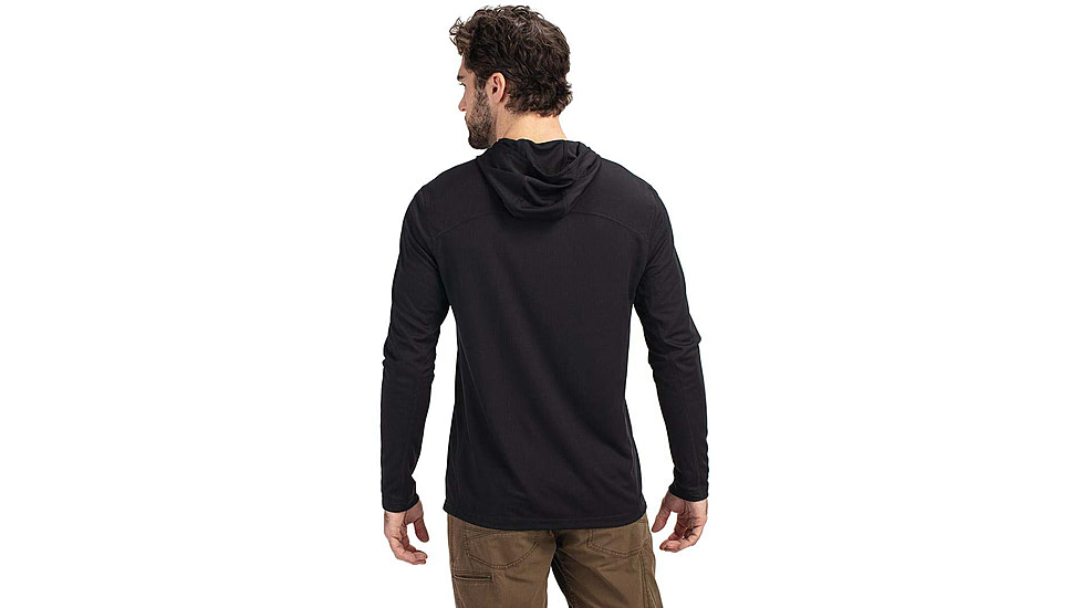 Vortex Core Logo Perf Grid Hoodie - Mens, Large, Black, 123-05-BLKL