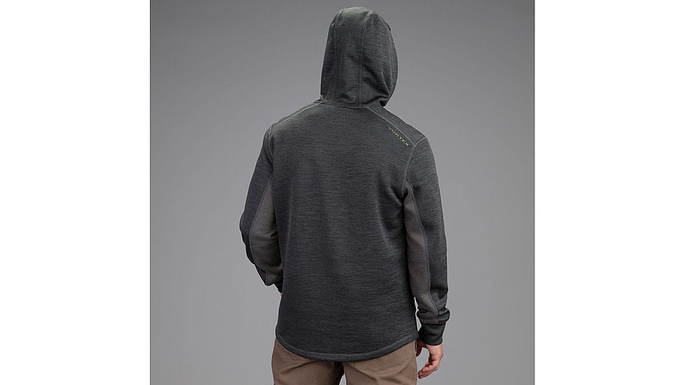 Vortex Frontier Limits 1/4 Zip Hoodie Pullover - Mens, Grey Heather, Large, 220-17-GHTL
