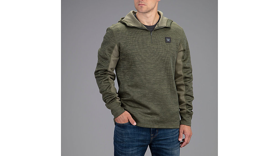 Vortex Frontier Limits 1/4 Zip Hoodie Pullover - Mens, Mayfly, Small, 220-17-MFYS