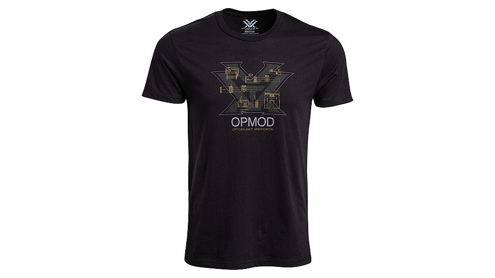 Vortex OPMOD Bluprint Short Sleeve T-Shirt - Mens, Black, Small, 902-24-BLKS