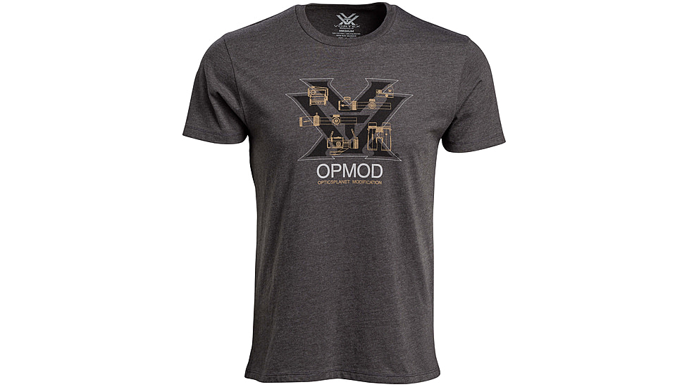 Vortex OPMOD Bluprint Short Sleeve T-Shirt - Mens, Charcoal, Small, 902-24-CHHS