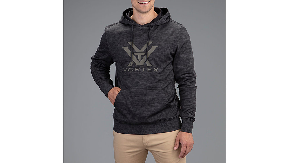 Vortex Performance Hoodie - Mens, Black Heather, 3X, 220-56-DUO3X