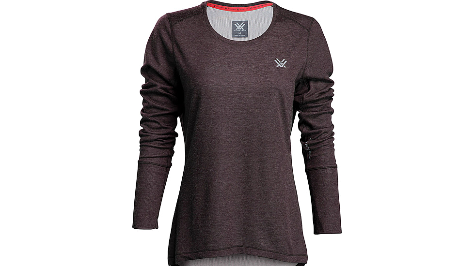 Vortex Point To Point Long Sleeve Shirt - Womens, Rich Mahogany, Exrta Small, 220-27-RMAXS