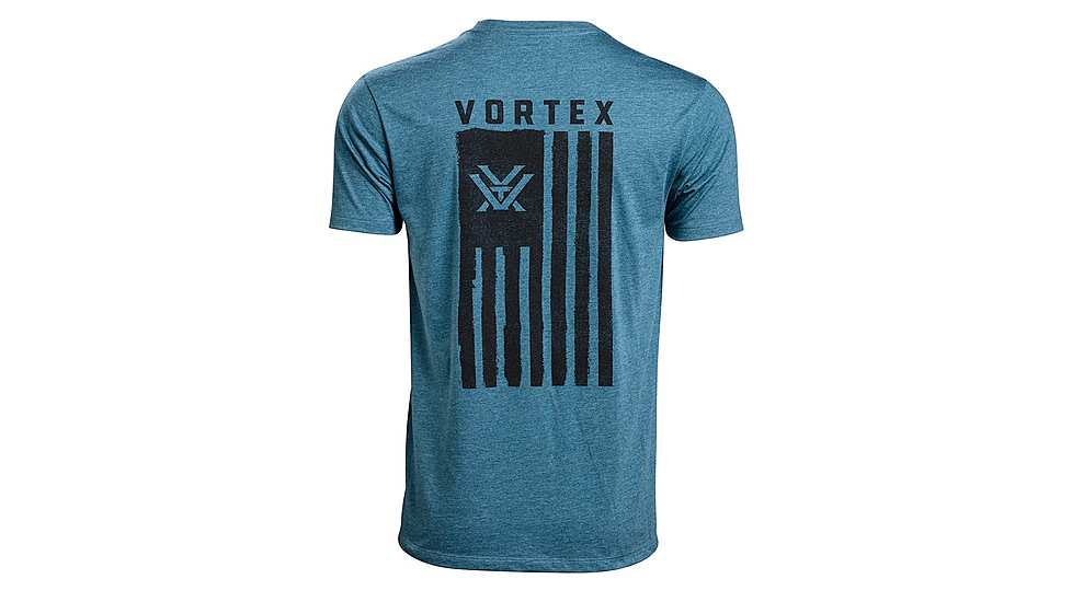 Vortex Salute Short Sleeve T-Shirt - Mens, Blue, 2XL, 121-14-SBH2X