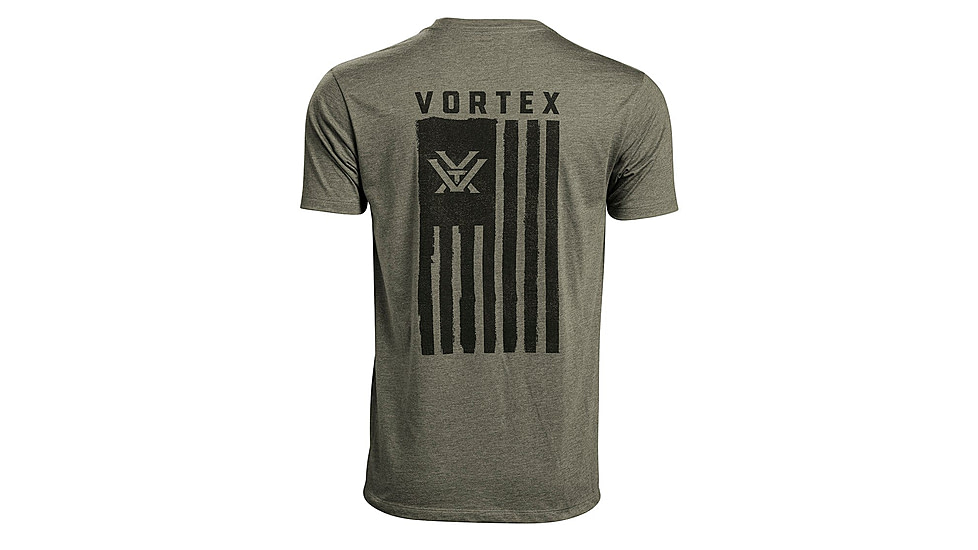 Vortex Salute Short Sleeve T-Shirt - Mens, Green, Extra Large, 121-14-MIHXL