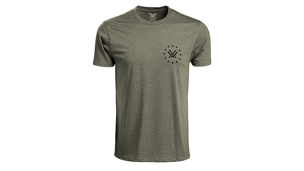 Vortex Salute Short Sleeve T-Shirts - Men's, Military Heather, 4X, 121-14-MIH4X