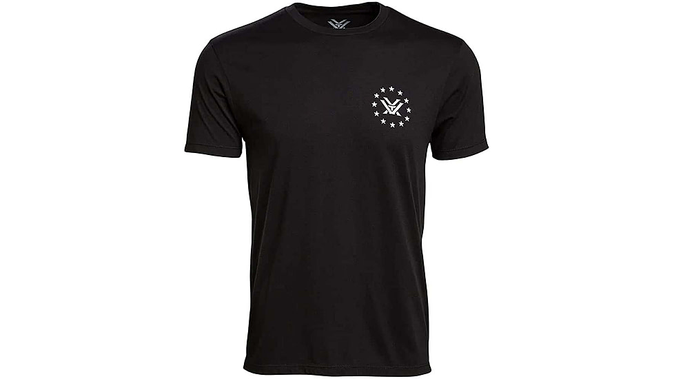Vortex Salute Short Sleeve T-Shirts - Mens, Black, L, 121-14-BLKL