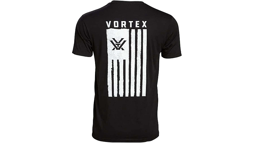 Vortex Salute Short Sleeve T-Shirts - Mens, Black, L, 121-14-BLKL