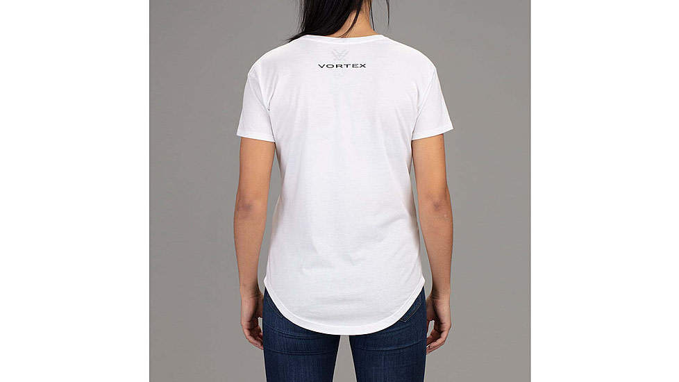 Vortex Stars and Stripes SS T-Shirt - Womens, White, L, 121-49-WHIL