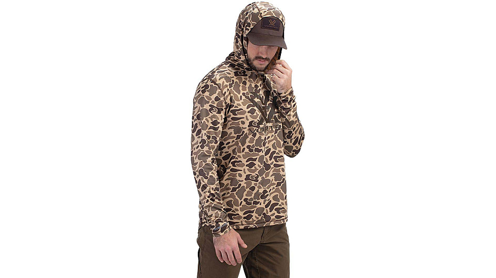 Vortex Sun Slayer LS Hoodie - Mens, Small, Waterfowl Camo, 121-20-WCAS