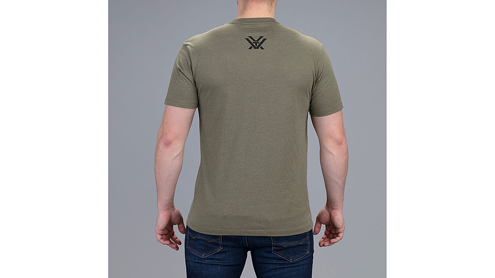 Vortex Three Peaks Short Sleeve T-Shirt - Mens, Green, 2XL, 121-10-MIH2X