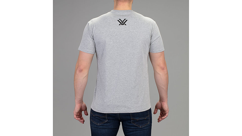 Vortex Three Peaks Short Sleeve T-Shirt - Mens, Heather Grey, Extra Large, 121-10-GHTXL