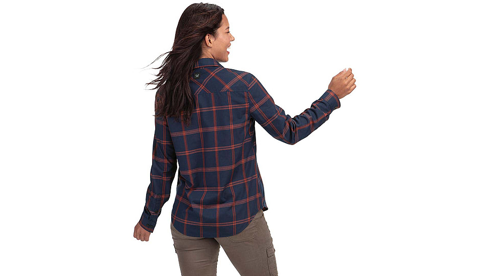 Vortex Trail Call Tech LS Flannel - Womens, Black Iris, XS, 221-40-BLIXS
