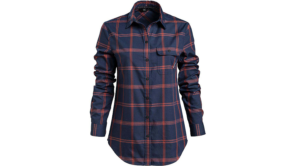 Vortex Trail Call Tech LS Flannel - Womens, Black Iris, XS, 221-40-BLIXS