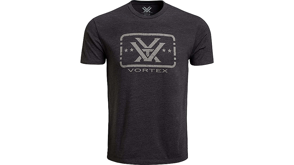 Vortex Trigger Press SS T-Shirt - Mens, Charcoal Heather, M, 122-01-CHHM