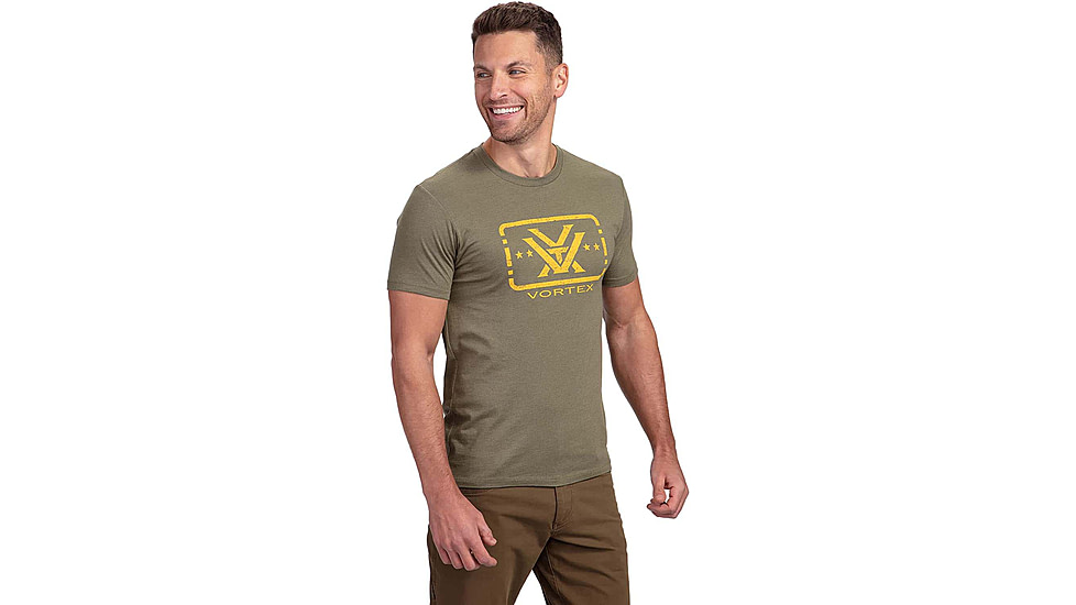 Vortex Trigger Press SS T-Shirt - Mens, Military Heather, 3XL, 122-01-MIH3X