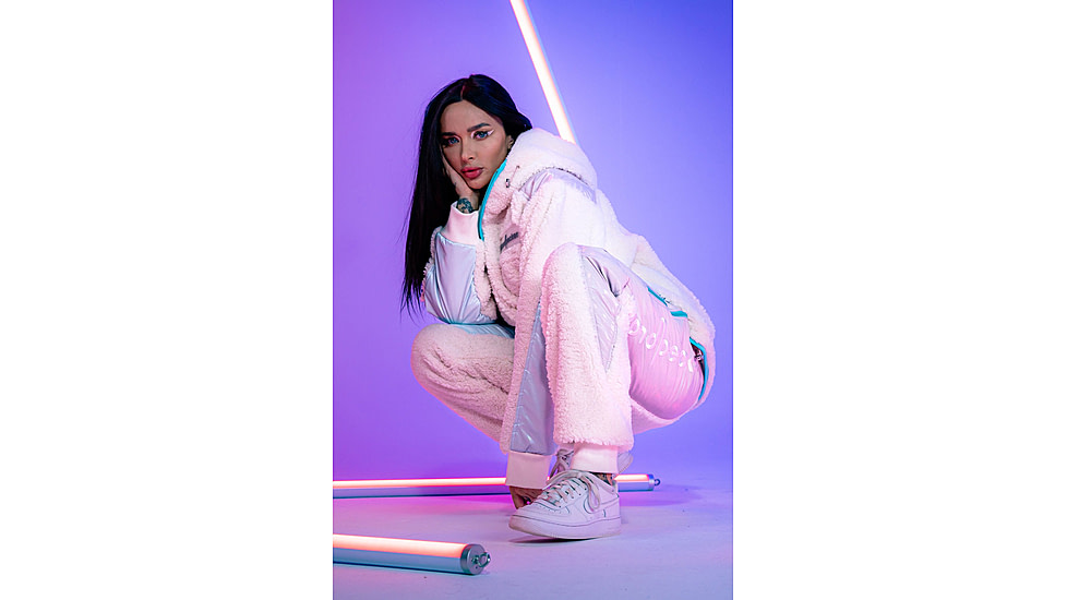 Woodpecker Teddy Fleece Track Pants, Cream, L, WPU002B-CRE-L