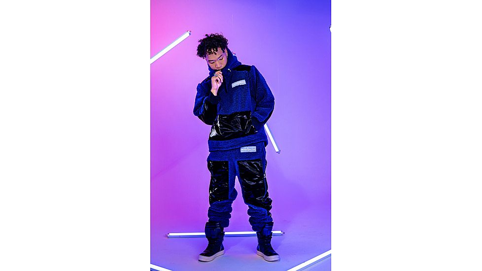 Woodpecker Teddy Fleece Track Pants, Navy, M, WPU002B-NAV-M