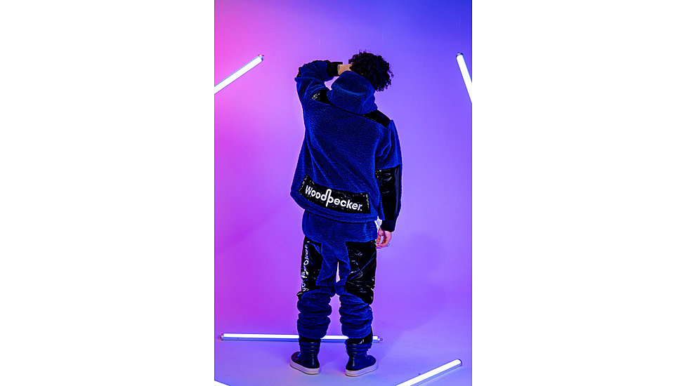 Woodpecker Teddy Fleece Track Pants, Navy, Medium, WPU002B-NAV-M