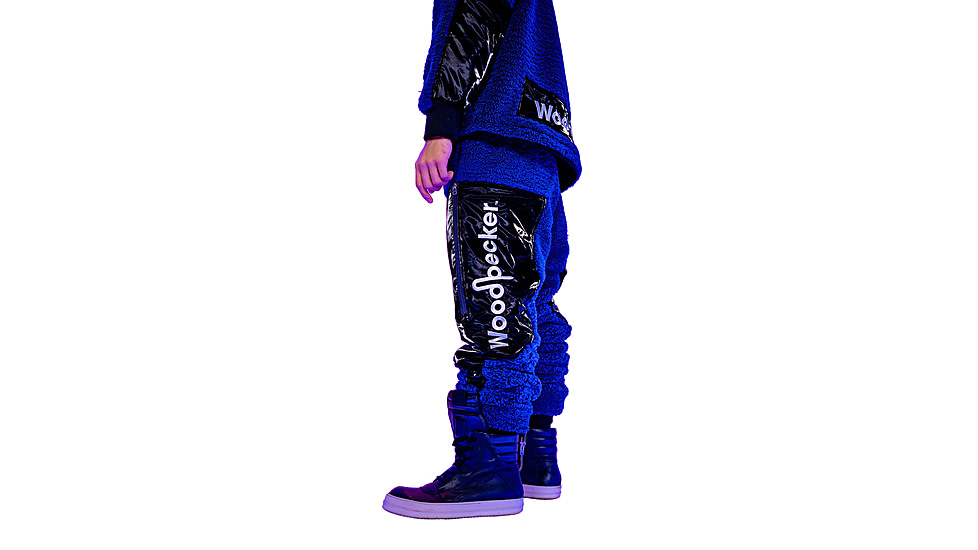 Woodpecker Teddy Fleece Track Pants, Navy, M, WPU002B-NAV-M