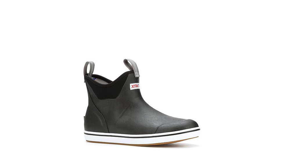 Xtratuf 6 in Ankle Deck Boots - Men's, Black, 14, 22736-BLK-140