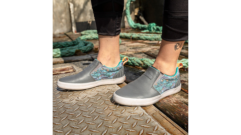 Xtratuf Canvas Sharkbyte Deck Shoe - Womens, Gray, 11, XSW-7GG-GRY-110