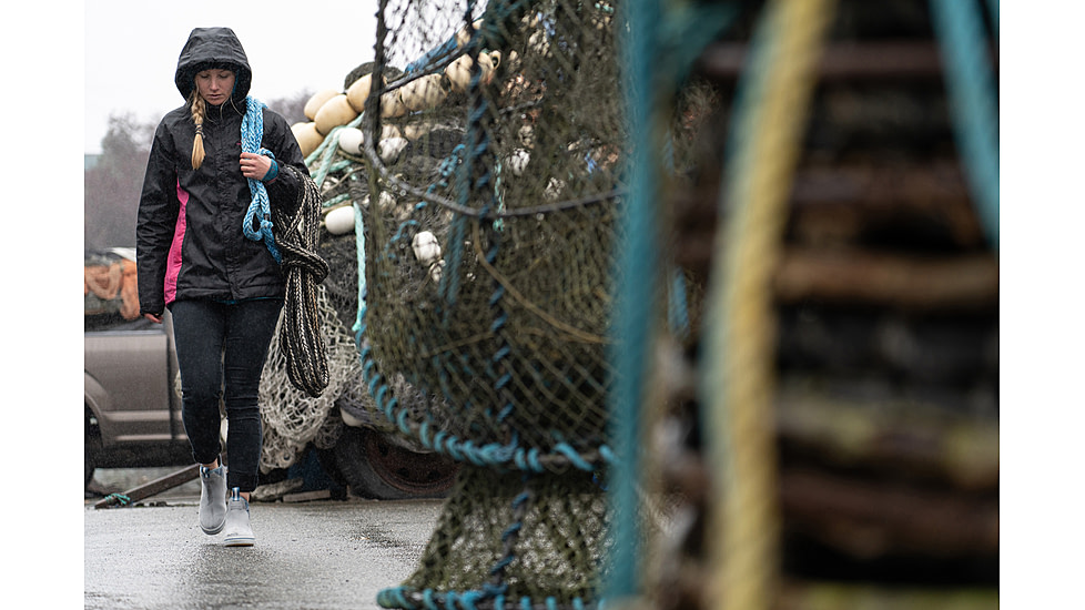 Xtratuf Leather 6 in Ankle Deck Boot - Womens, Gray/Isa Dolphin/Blue Mirage/Waveprint, 6, XWAL-1BG-GRY-060