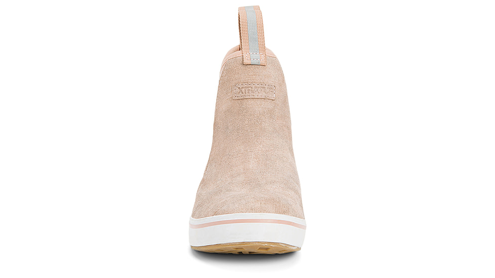 Xtratuf Leather 6 in Ankle Deck Boot - Womens, Pink/Late/Cafe Cream, 9.5, XWAL-400-PNK-095