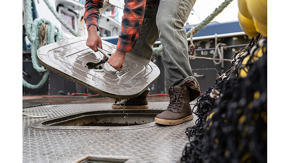 Xtratuf Leather Ankle Deck Boot Lace Shoe - Mens, Chocolate, 8.5, LAL-900-BRN-085