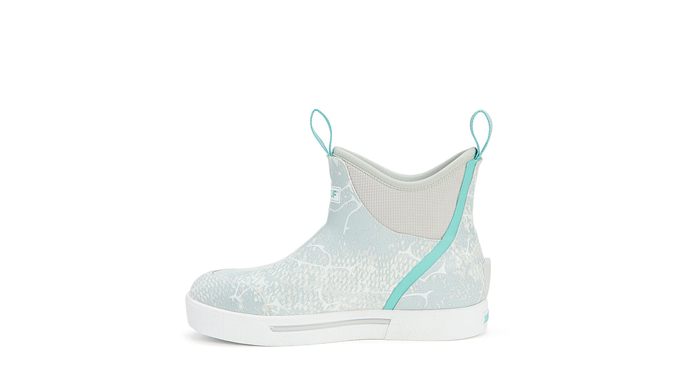 Xtratuf Wheelhouse 6 in Ankle Deck Boot - Womens, Blue Coho Print, 7, XWW-2CH-BLU-070