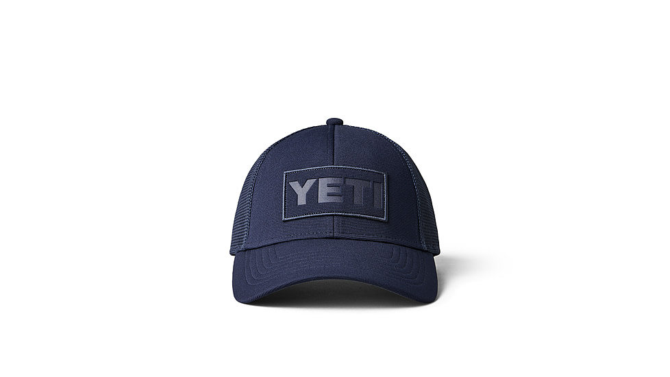 Yeti Core Patch Trucker Hat Navy on Navy, Navy, One Size, 21023005559