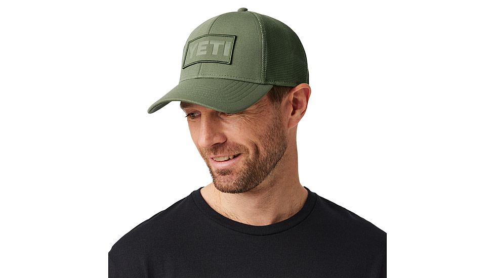 Yeti Core Patch Trucker Hat Olive on Olive, Olive, One Size, 21023005561