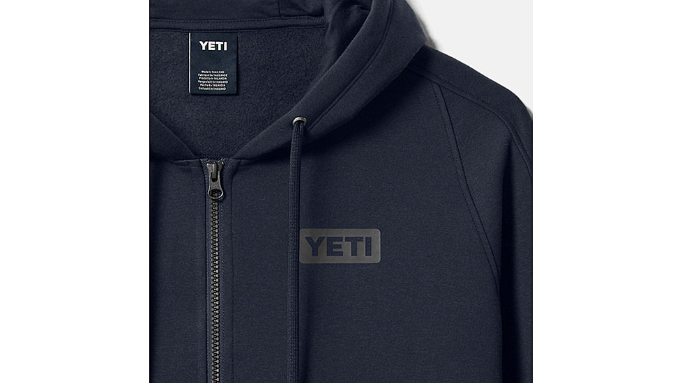 Yeti Logo Badge FZ Hoodie - Mens