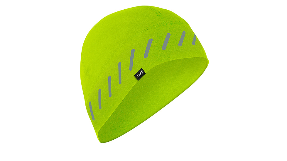 Zan Headgear SportFlex Helmet Liner/Beanie - Mens, Hi-Viz Lime, WHLL142LR