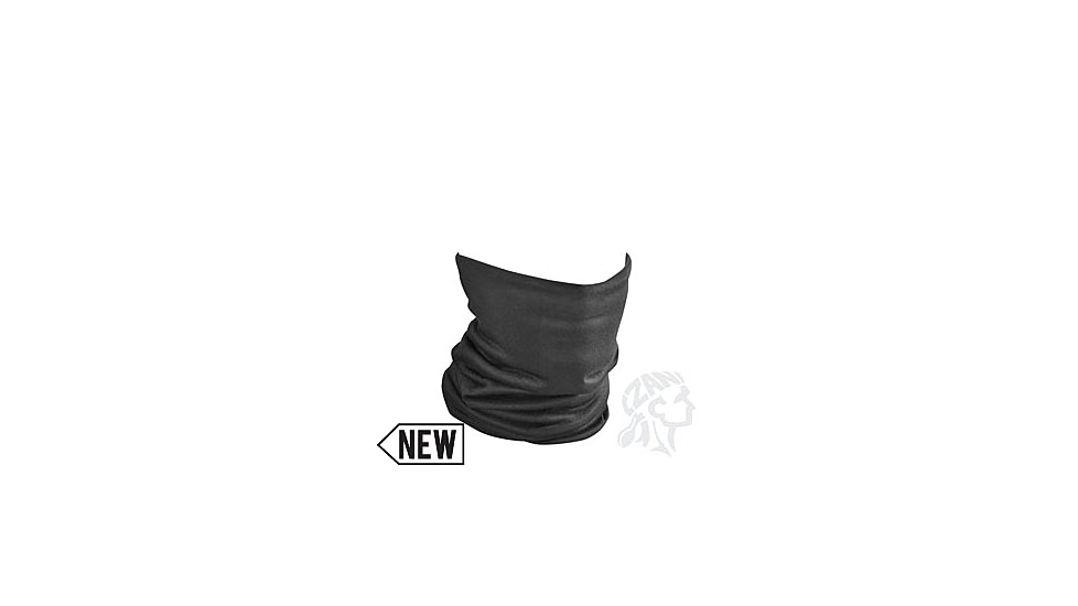 Zan Headgear Motley Tube, Fleece Lined, Solid Black TF114