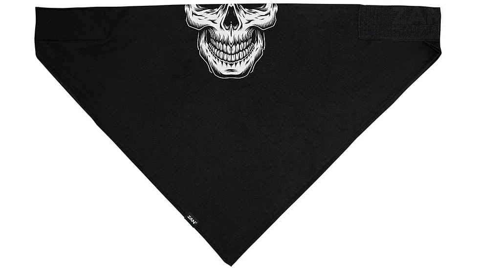 Zan Headgear SportFlex Bandanna - Mens, Black / White Skull, BL002