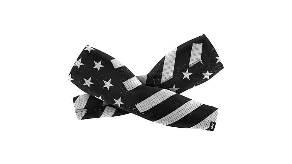 Zan Headgear Sportflex Series Arm Sleeve, Black &amp; White Flag - AL091MD