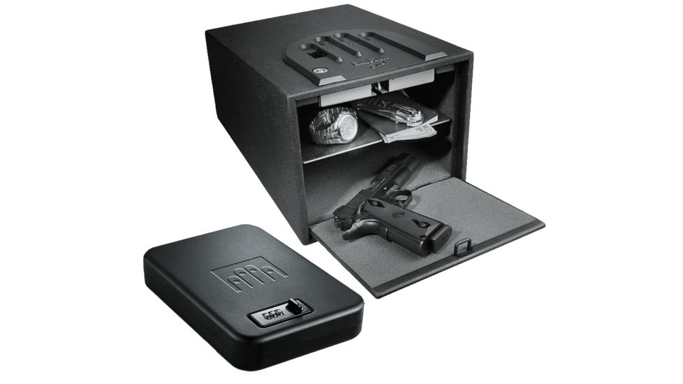 GunVault Bio Vault Biometric Pistol Safe Nanovault Portable Handgun Safe kit 	