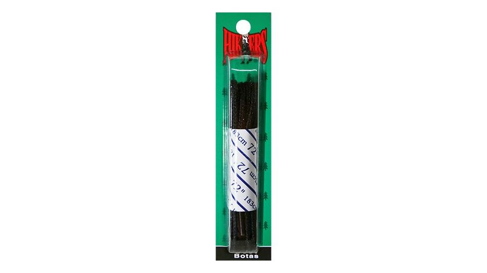 10 seconds Nylon Boot Laces, 72in, Black, Black, 10S-49072